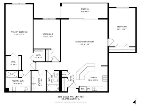 Tiny photo for 8340 Callie Avenue #402, Morton Grove, IL 60053 (MLS # 12605560)