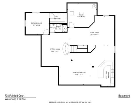 Tiny photo for 708 Fairfield Court, Westmont, IL 60559 (MLS # 12603415)