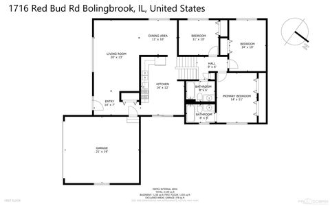 Tiny photo for 1716 Red Bud Road, Bolingbrook, IL 60490 (MLS # 12539315)