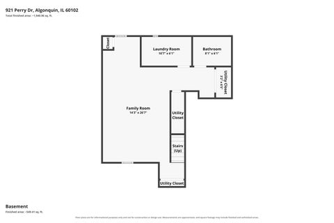 Tiny photo for 921 Perry Drive #0, Algonquin, IL 60102 (MLS # 12763330)