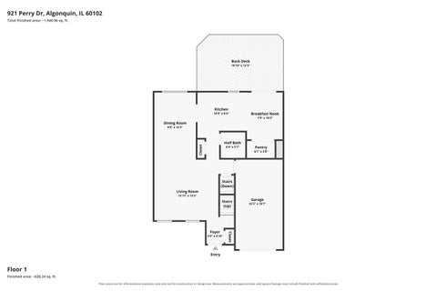 Tiny photo for 921 Perry Drive #0, Algonquin, IL 60102 (MLS # 12763330)