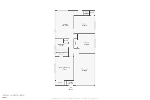 Tiny photo for 14339 Kolin Avenue, Midlothian, IL 60445 (MLS # 12741371)