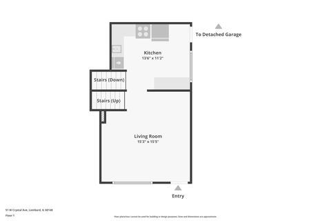 Tiny photo for 51 W Crystal Avenue, Lombard, IL 60148 (MLS # 12623092)