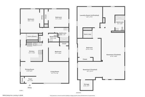 Tiny photo for 18036 Oakley Avenue, Lansing, IL 60438 (MLS # 12487029)