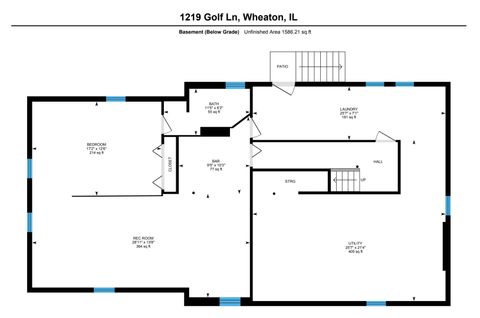 Tiny photo for 1219 Golf Lane, Wheaton, IL 60189 (MLS # 12578690)