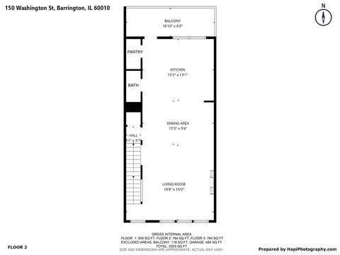 Tiny photo for 150 Washington Street #150, Barrington, IL 60010 (MLS # 12413983)