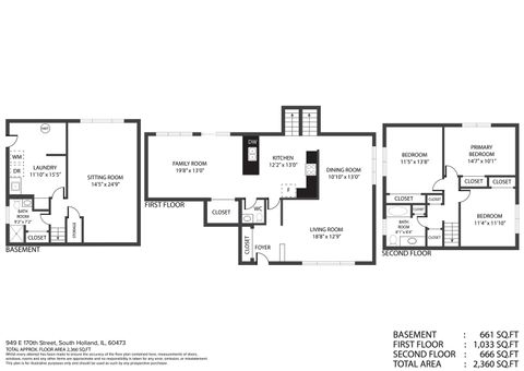 Tiny photo for 949 E 170th Street, South Holland, IL 60473 (MLS # 12401809)