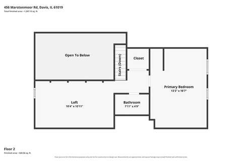 Tiny photo for 456 Marstonmoor Road, Davis, IL 61019 (MLS # 12733376)
