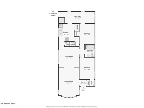 Tiny photo for 1910 S 22nd Avenue, Maywood, IL 60153 (MLS # 12481686)