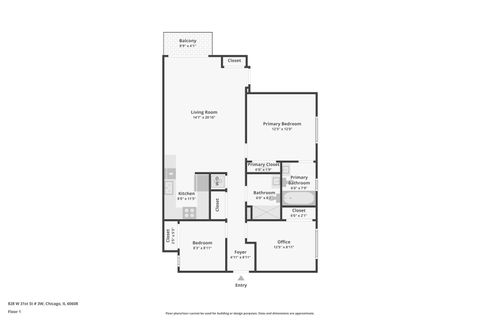 Tiny photo for 828 W 31st Street #3N, Chicago, IL 60608 (MLS # 12556106)