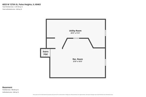 Tiny photo for 6833 W 127TH Street, Palos Heights, IL 60463 (MLS # 12769025)