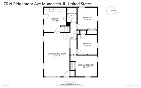 Tiny photo for 70 N Ridgemoor Avenue, Mundelein, IL 60060 (MLS # 12480082)