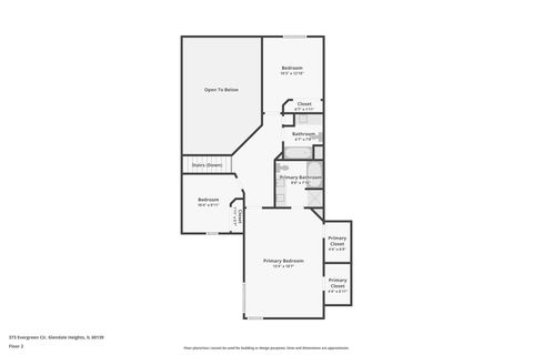 Tiny photo for 373 Evergreen Circle, Glendale Heights, IL 60139 (MLS # 12502785)