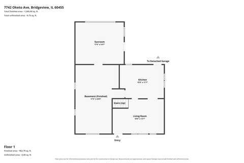 Tiny photo for 7742 S Oketo Avenue, Bridgeview, IL 60455 (MLS # 12736445)
