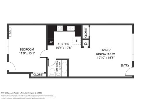 Tiny photo for 1107 E Algonquin Road #4, Arlington Heights, IL 60005 (MLS # 12497718)