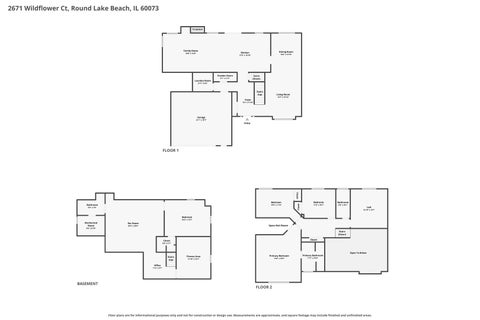 Tiny photo for 2671 Wildflower Court, Round Lake Beach, IL 60073 (MLS # 12726283)