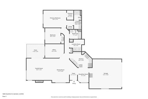 Tiny photo for 1668 Chatsford Court #1, Bartlett, IL 60103 (MLS # 12522350)