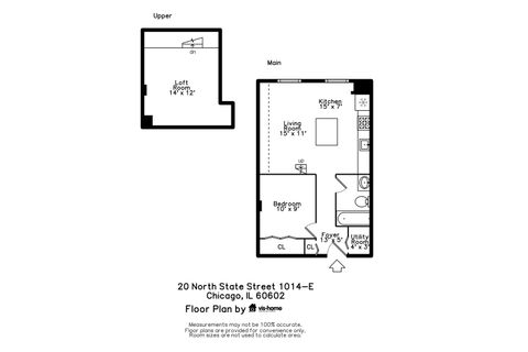 Tiny photo for 20 N STATE Street #1014, Chicago, IL 60602 (MLS # 12577184)