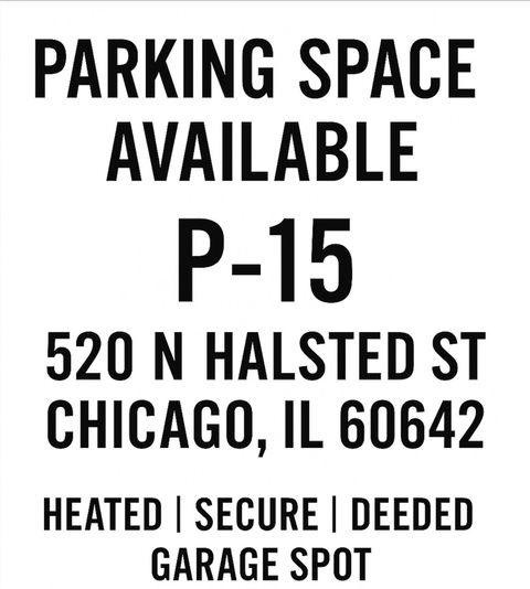 520 N Halsted Street P-15 Chicago IL 60642