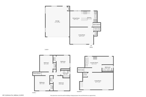 Tiny photo for 461 S Ardmore Terrace, Addison, IL 60101 (MLS # 12484723)