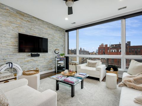 Tiny photo for 1446 W Cortez Avenue #4W, Chicago, IL 60642 (MLS # 12609435)