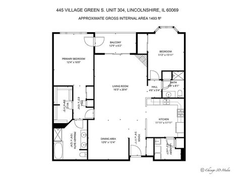 Tiny photo for 445 Village Green Parkway #304, Lincolnshire, IL 60069 (MLS # 12688245)