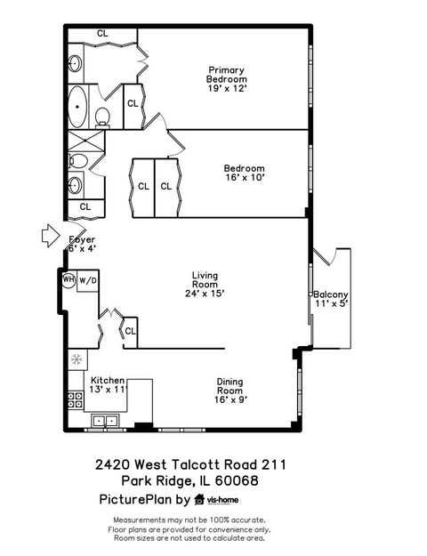 Tiny photo for 2420 W Talcott Road #211, Park Ridge, IL 60068 (MLS # 12655217)