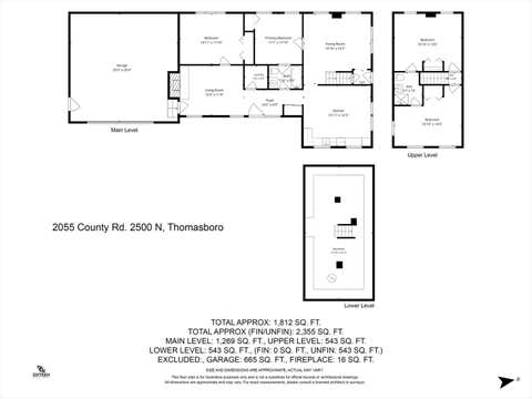 Tiny photo for 2055 County Road 2500 Road, Thomasboro, IL 61878 (MLS # 12708929)
