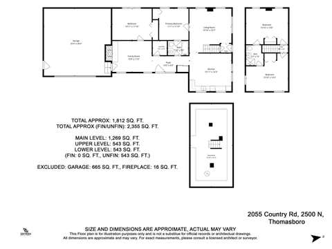 Tiny photo for 2055 County Road 2500 Road, Thomasboro, IL 61878 (MLS # 12708929)