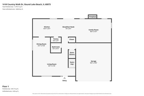 Tiny photo for 14 W Country Walk Drive, Round Lake Beach, IL 60073 (MLS # 12704151)