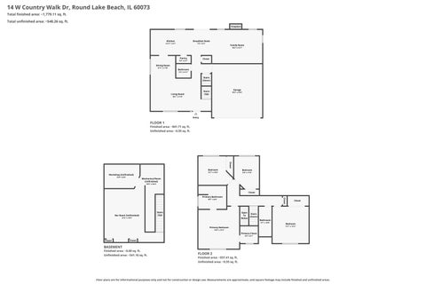 Tiny photo for 14 W Country Walk Drive, Round Lake Beach, IL 60073 (MLS # 12704151)