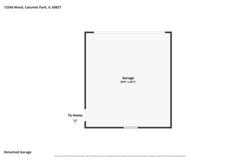 Tiny photo for 12540 S Wood Street, Calumet Park, IL 60827 (MLS # 12756780)