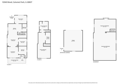 Tiny photo for 12540 S Wood Street, Calumet Park, IL 60827 (MLS # 12756780)