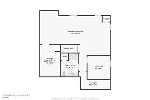 Tiny photo for 14355 Spring Meadow Court, Libertyville, IL 60048 (MLS # 12516778)