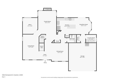 Tiny photo for 18466 W Springwood Drive, Grayslake, IL 60030 (MLS # 12497569)