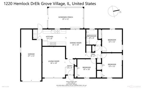 Tiny photo for 1220 Hemlock Drive, Elk Grove Village, IL 60007 (MLS # 12624863)