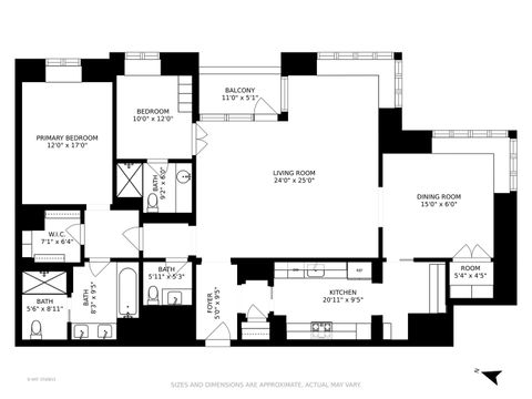 Tiny photo for 118 E ERIE Street #31F, Chicago, IL 60611 (MLS # 12507880)