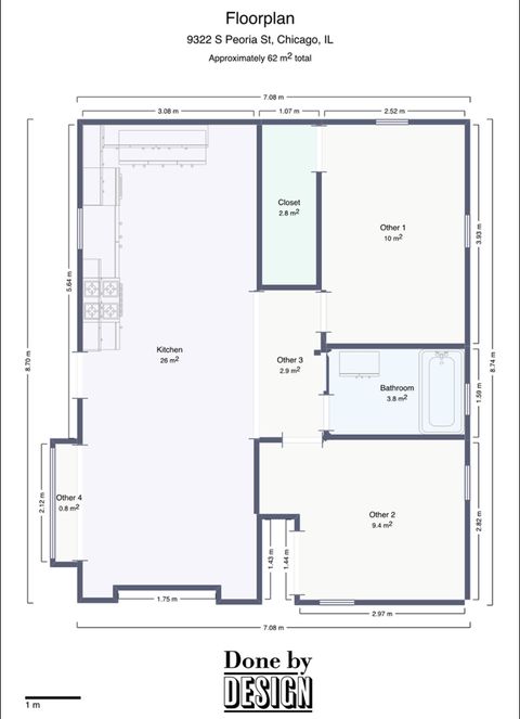 Tiny photo for 9318 S Peoria Street, Chicago, IL 60620 (MLS # 12554129)