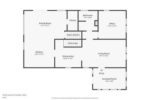 Tiny photo for 16146 S Lawrence Street, Plainfield, IL 60544 (MLS # 12765643)