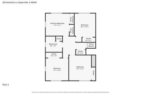 Tiny photo for 325 Hemlock Lane, Naperville, IL 60540 (MLS # 12642719)