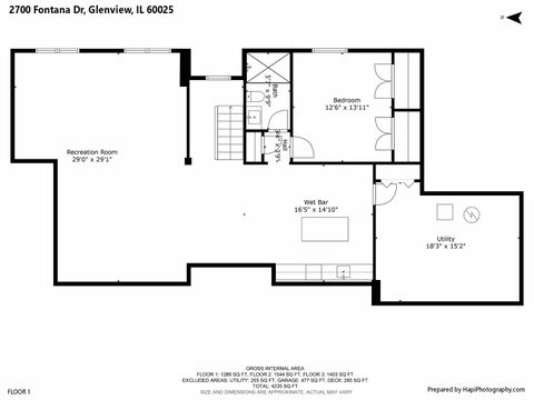 Tiny photo for 2700 Fontana Drive, Glenview, IL 60025 (MLS # 12509567)