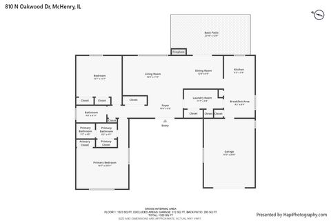 Tiny photo for 810 N Oakwood Drive, McHenry, IL 60050 (MLS # 12598758)