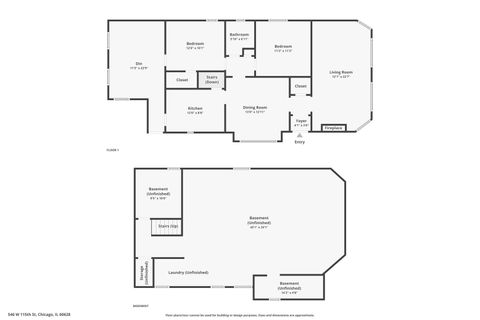 Tiny photo for 546 W 115th Street, Chicago, IL 60628 (MLS # 12574308)