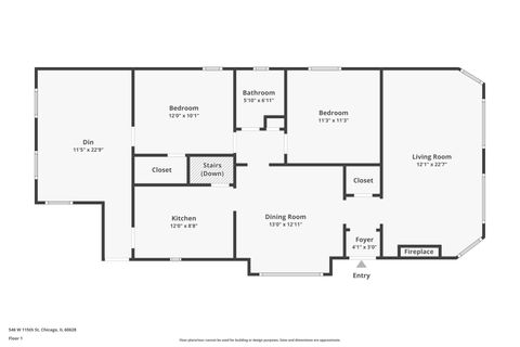 Tiny photo for 546 W 115th Street, Chicago, IL 60628 (MLS # 12574308)