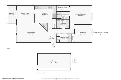 Tiny photo for 124 W Morningside Lane #124, Buffalo Grove, IL 60089 (MLS # 12676331)
