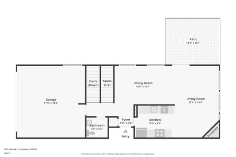 Tiny photo for 1515 Monroe Street #A, Evanston, IL 60202 (MLS # 12537706)
