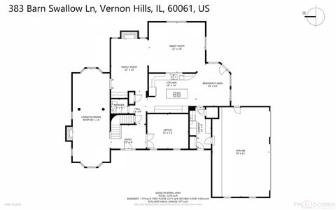 Tiny photo for 383 Barn Swallow Lane, Vernon Hills, IL 60061 (MLS # 12622039)