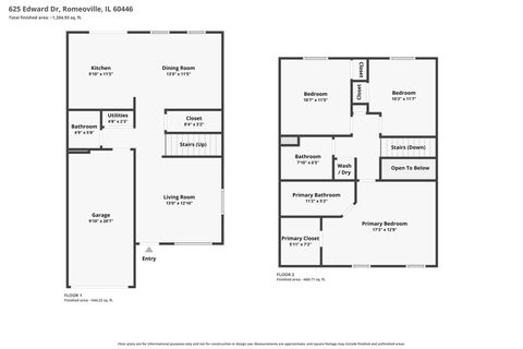 Tiny photo for 625 Edward Drive, Romeoville, IL 60446 (MLS # 12674921)