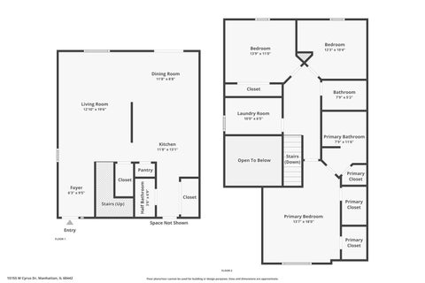 Tiny photo for 15155 W Cyrus Drive, Manhattan, IL 60442 (MLS # 12751822)