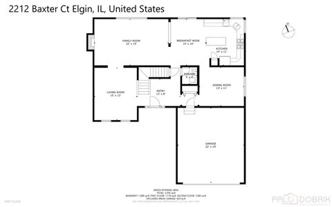 Tiny photo for 2212 Baxter Court, Elgin, IL 60123 (MLS # 12614339)